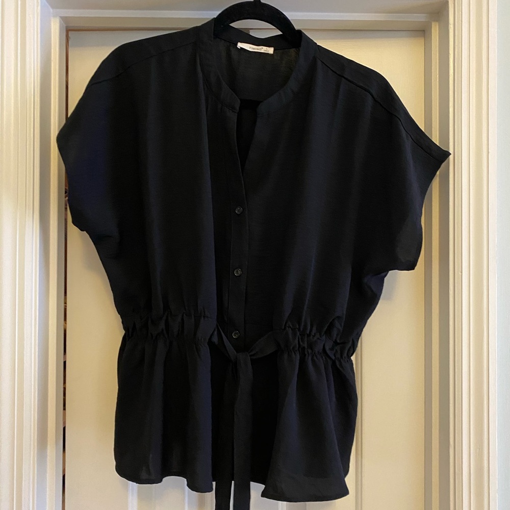 Boutique Gathered Waist Blouse